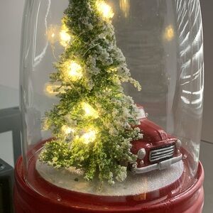 Christmas Decoration- old truck/pine w/lights